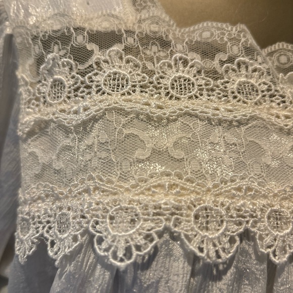 Christian Dior Lingerie NIGHTGOWN Lounging  Underwear Vintage White Size Medium - Picture 3 of 10